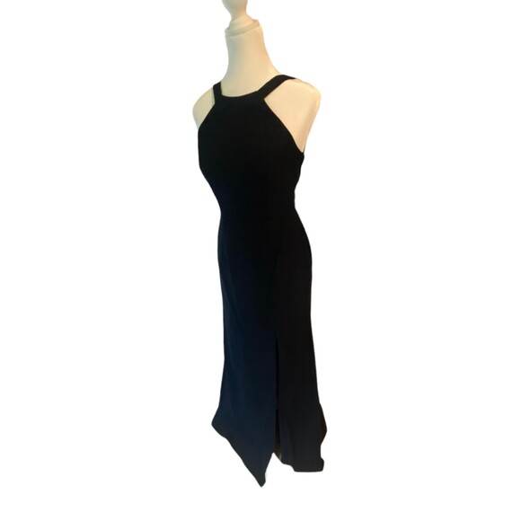 Dessy Collections 3039 Long dress Size 2 Midnight navy blue NWT Formal Crepe - Picture 4 of 12